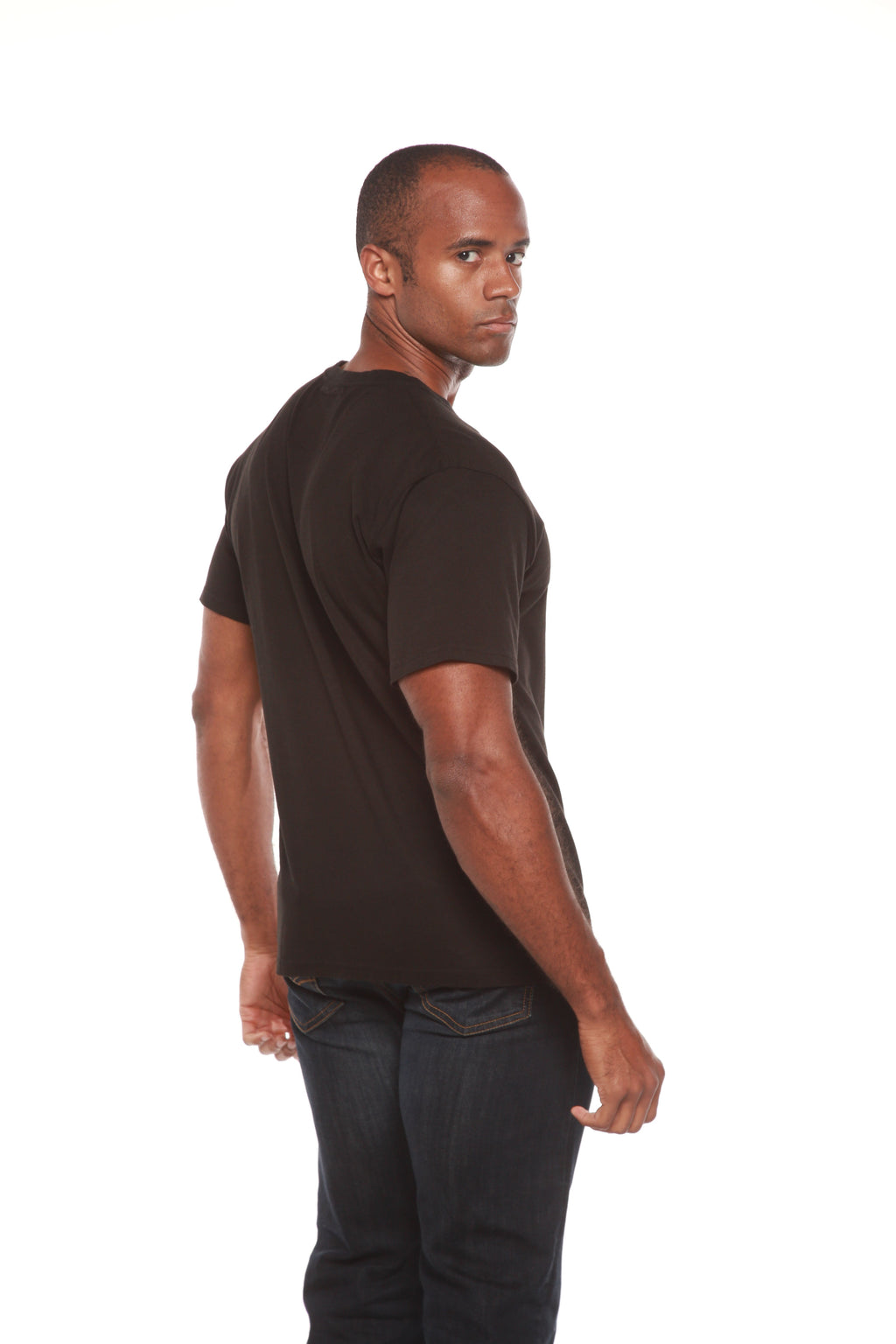 La camiseta original de manga corta para hombre de viscosa de bambú/algodón orgánico - corte clásico