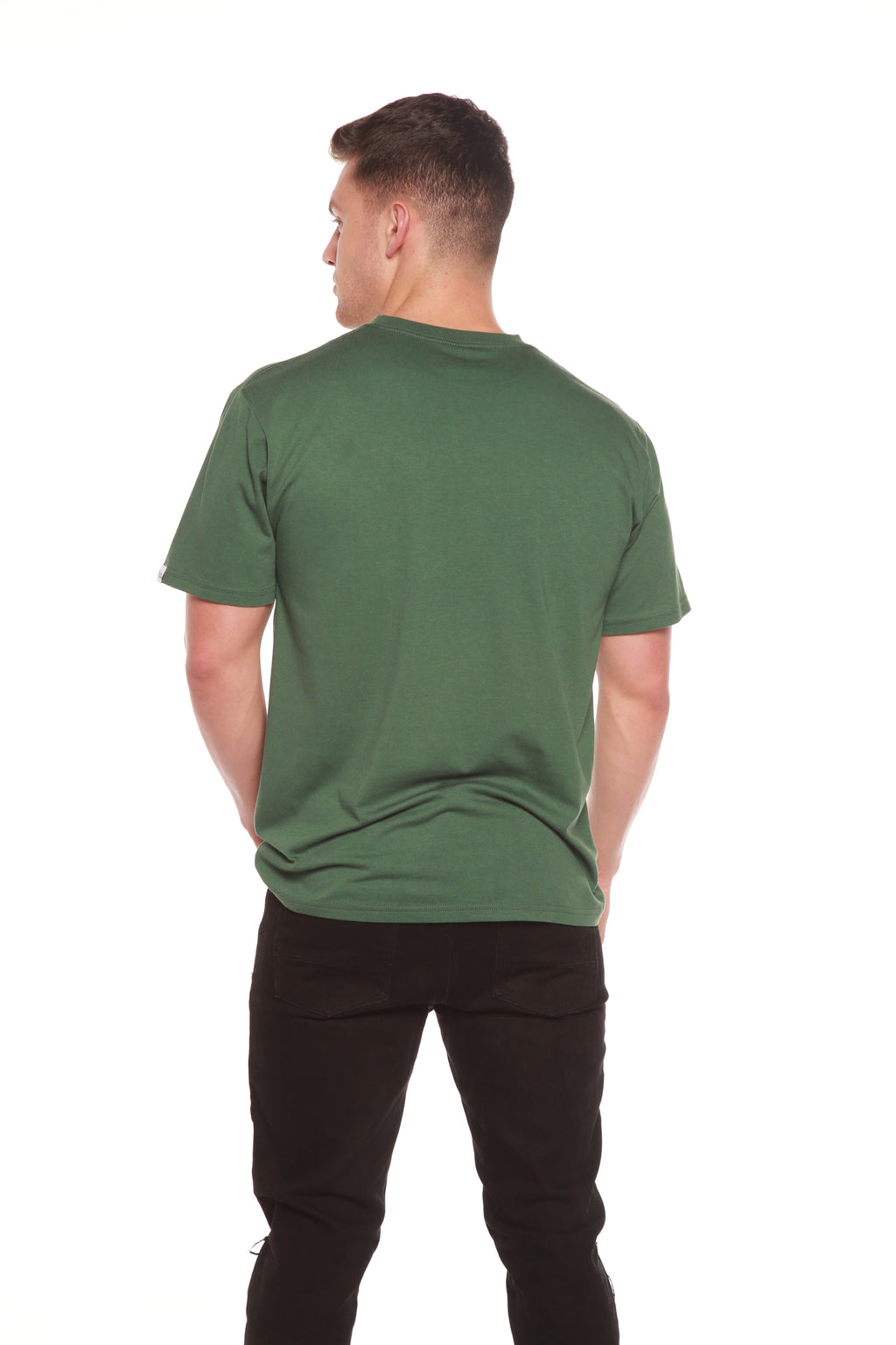 La camiseta original de manga corta para hombre de viscosa de bambú/algodón orgánico - corte clásico