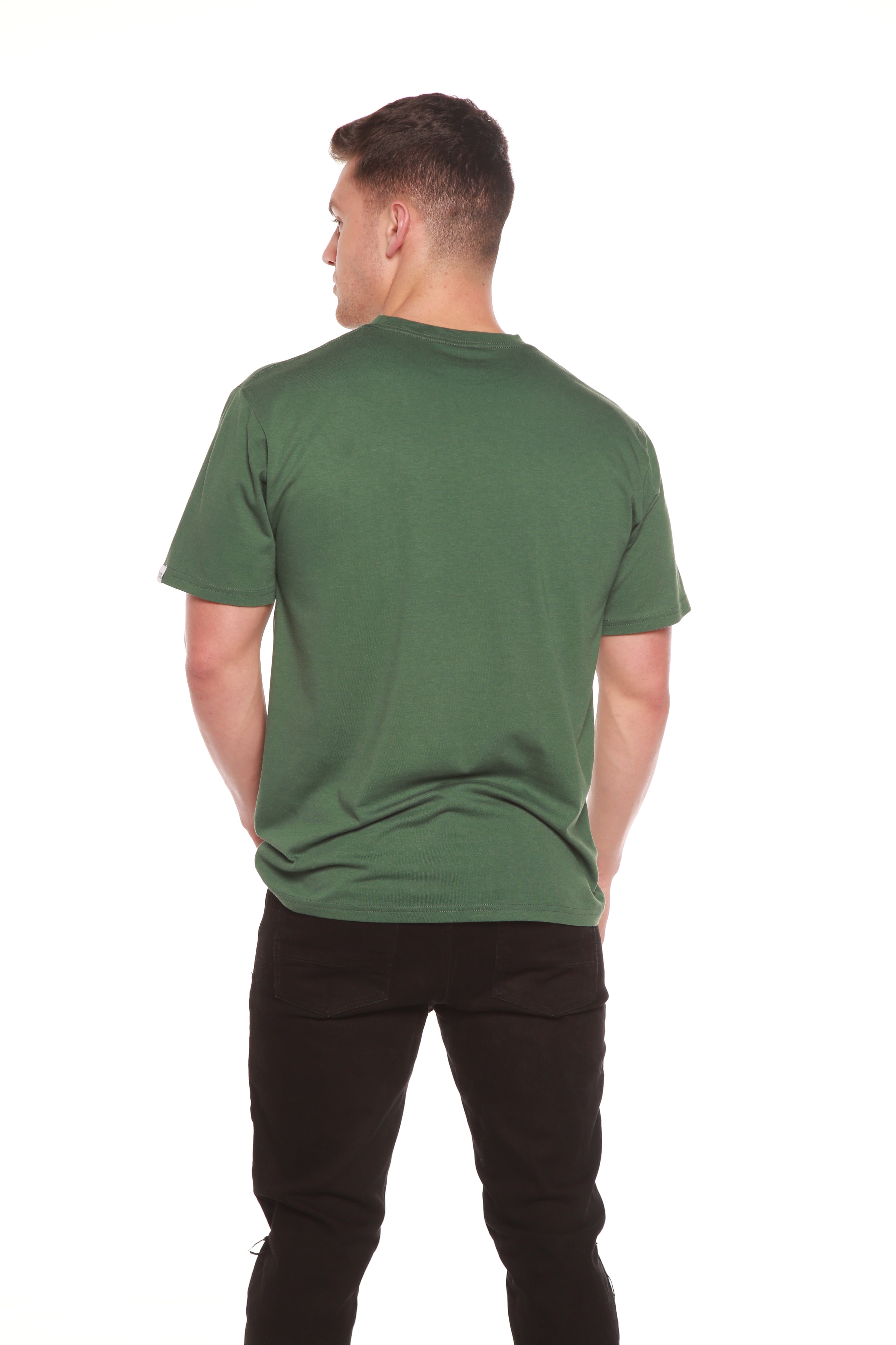 La camiseta original de manga corta para hombre de viscosa de bambú/algodón orgánico - corte clásico
